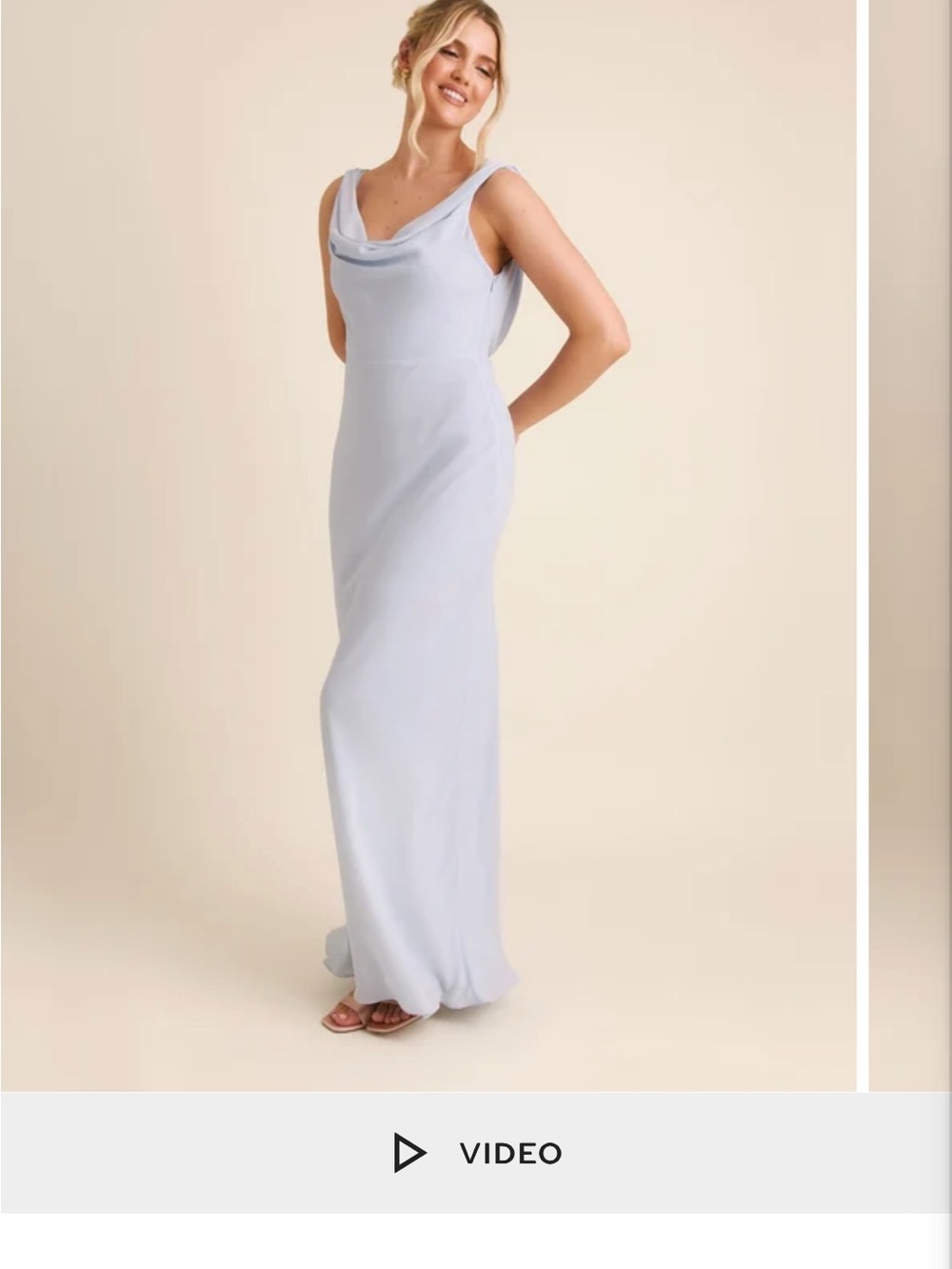 Six Stories pale blue bridesmaids dress